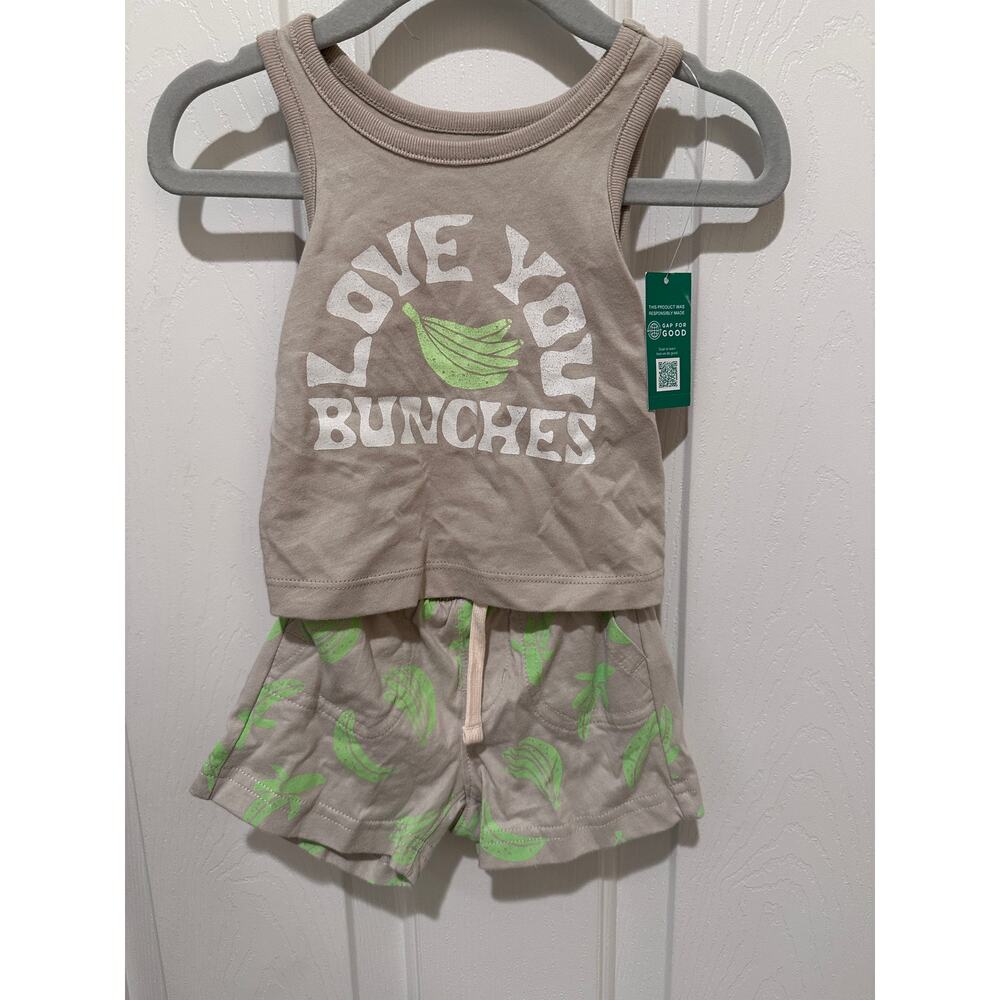 Baby Gap 0-3 tank and shorts set